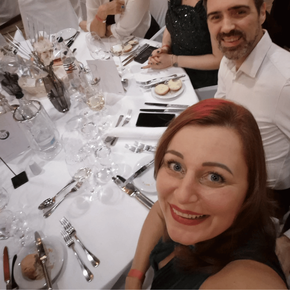 Melanie Mester bei einem Vita Grow Team Event mit Austausch, Community und persönlicher Begleitung
