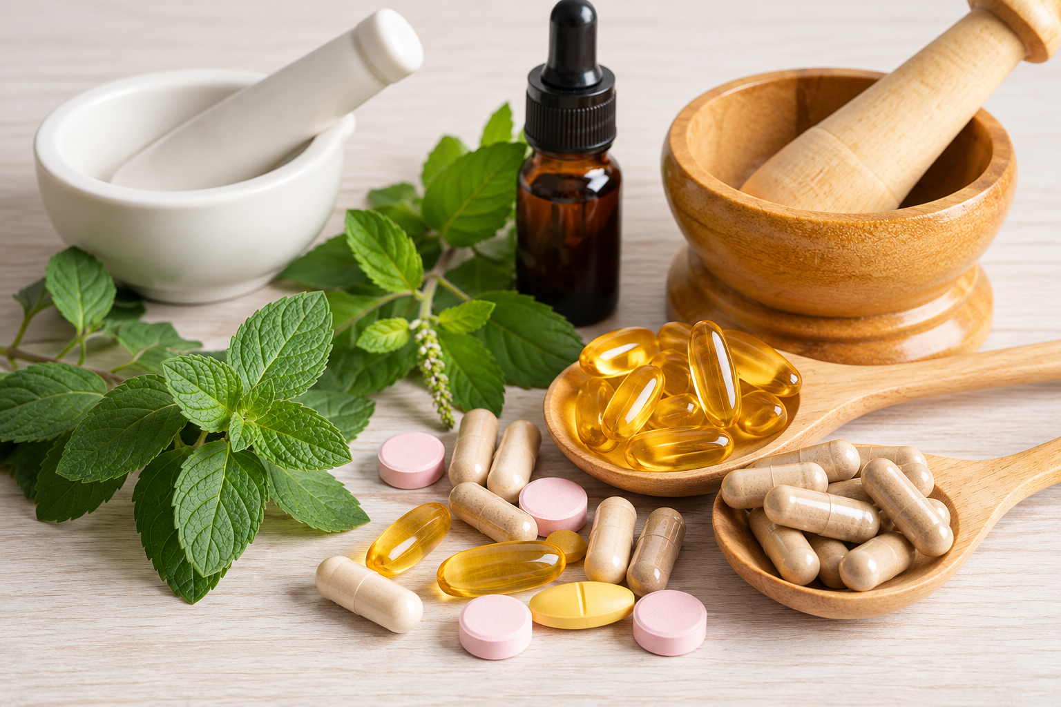 Vitamins and supplements pharmaceutical applications