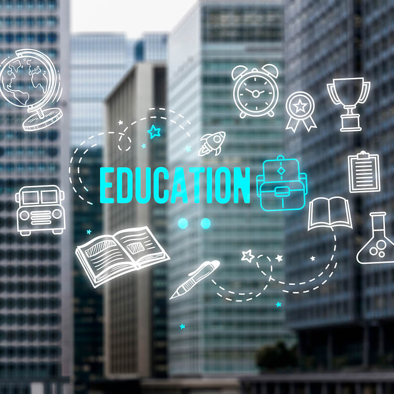 City Committed Education Collage Concept