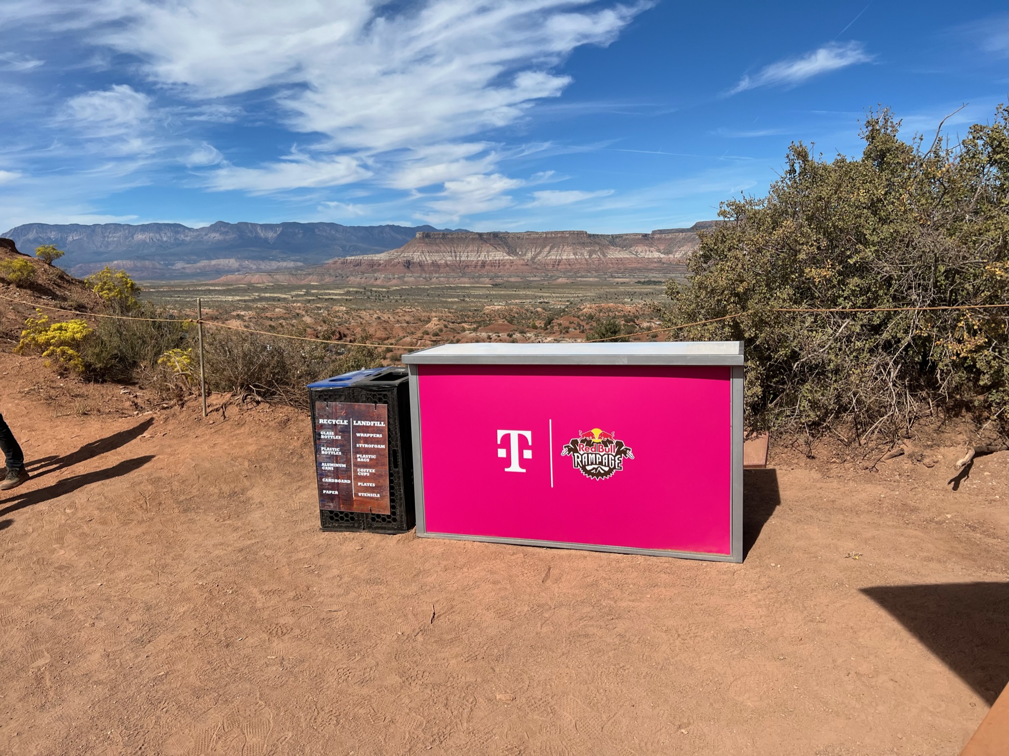 T-Mobile hospitality setup — remote Utah terrain