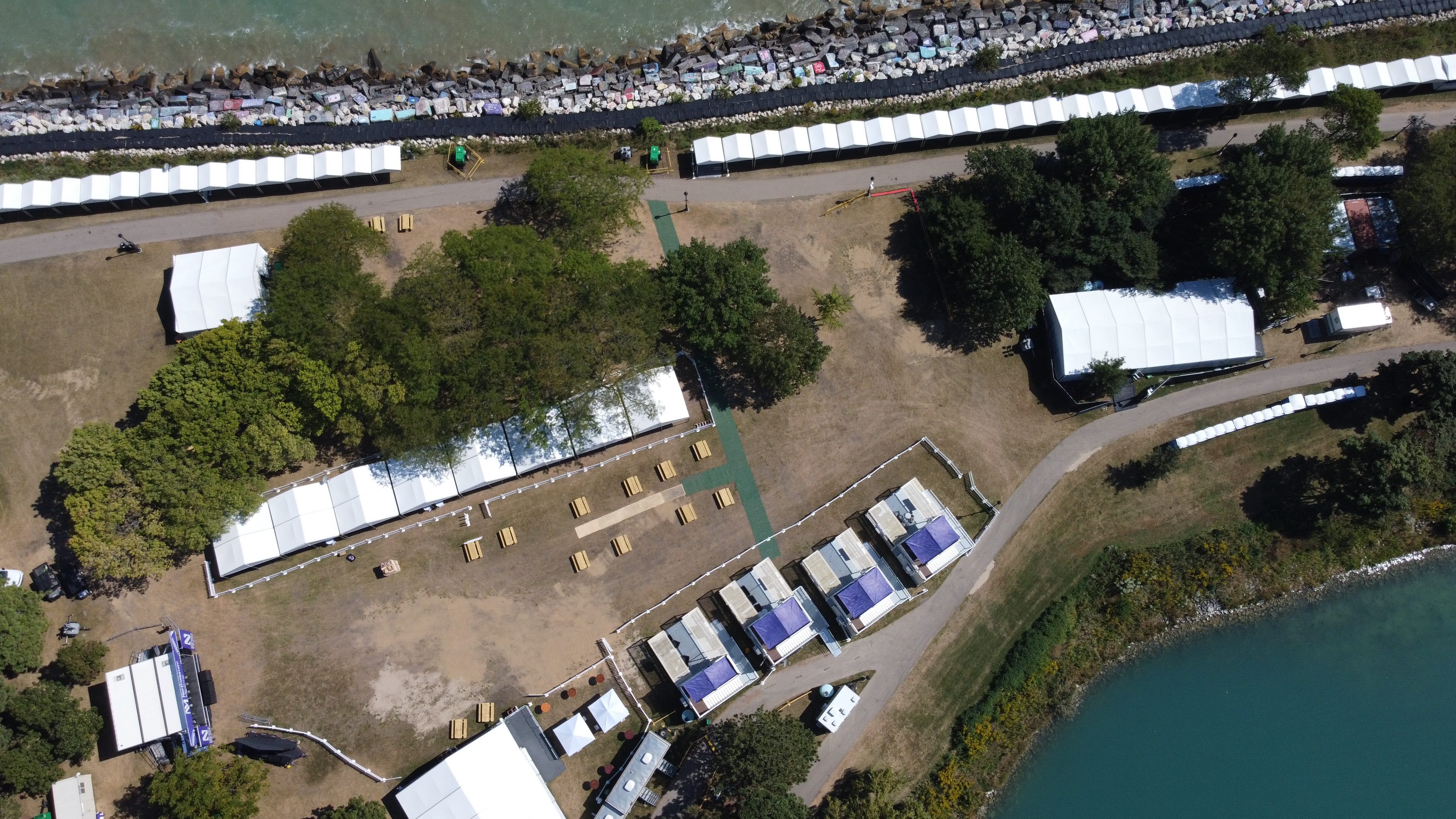 Northwestern University tailgate results — premium lakefront setting
