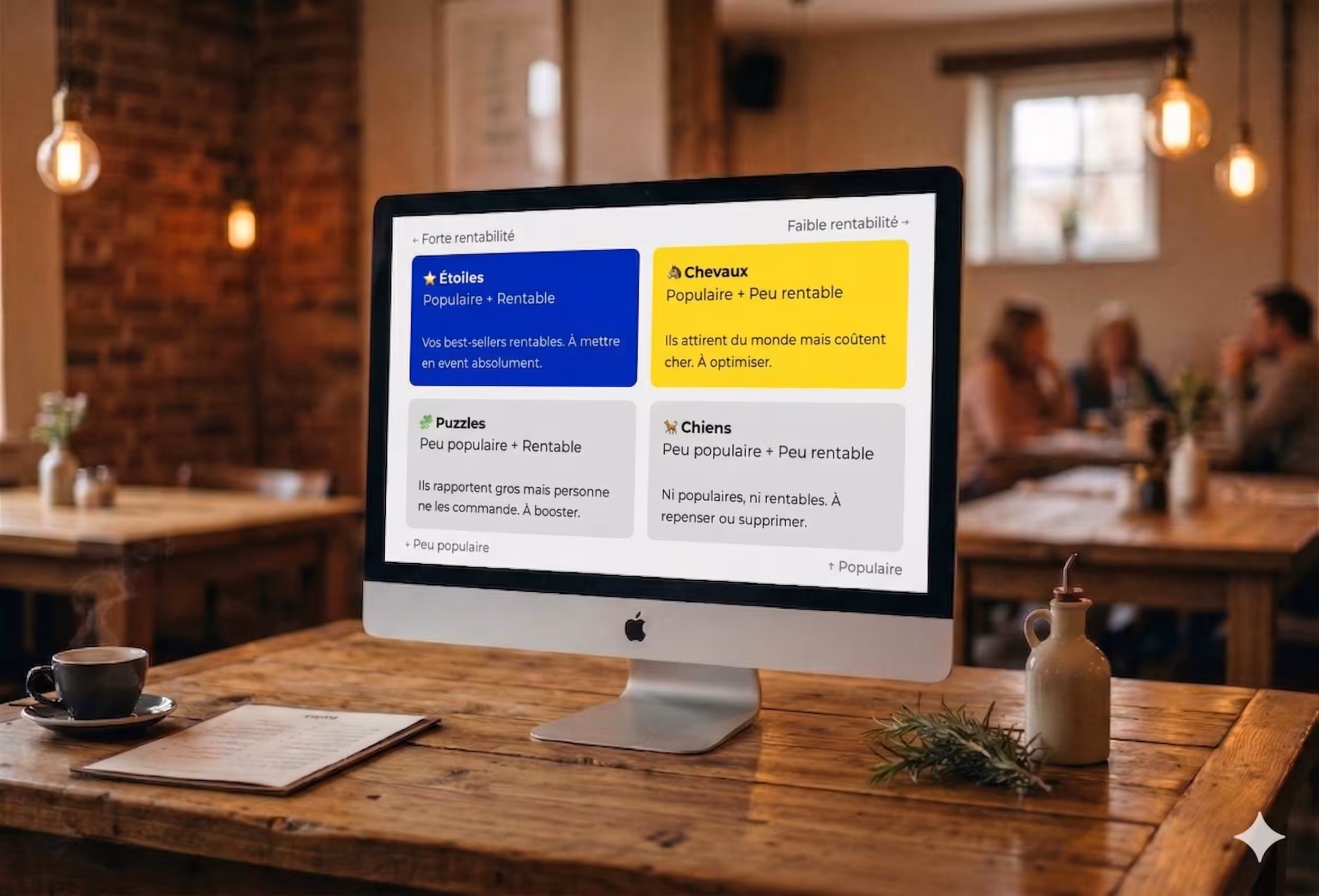 Analyse de menu engineering pour optimiser la rentabilité d'un restaurant