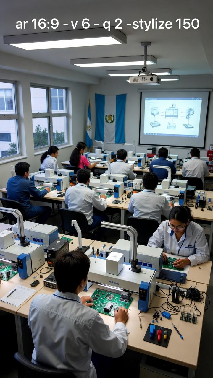 image depicting employees collaborating (for a manufacturing plant)