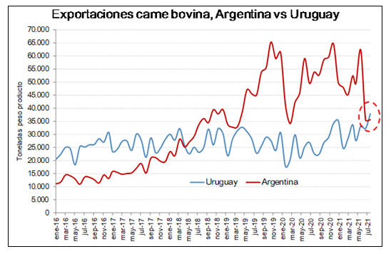 Exportaciones de carne