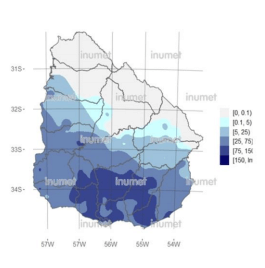 mapa de lluvias acumuladas