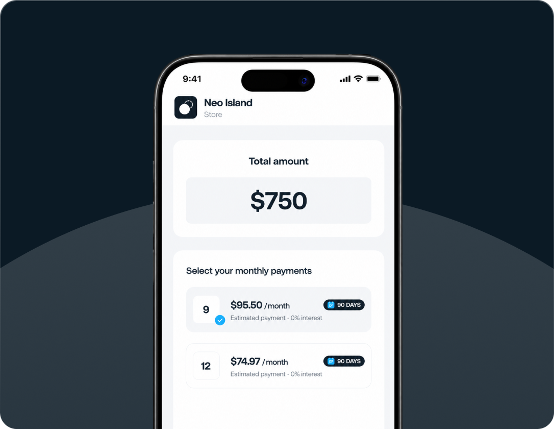 Approval message with a verified checkmark icon and text stating the application was approved and that you have the Kiwi seal to buy whatever you want.