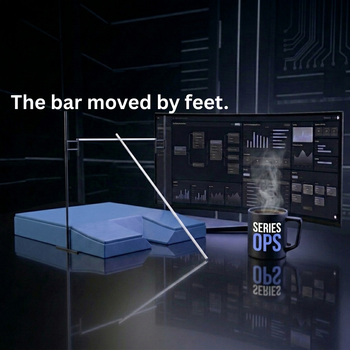 For hardware, the bar moved by feet.