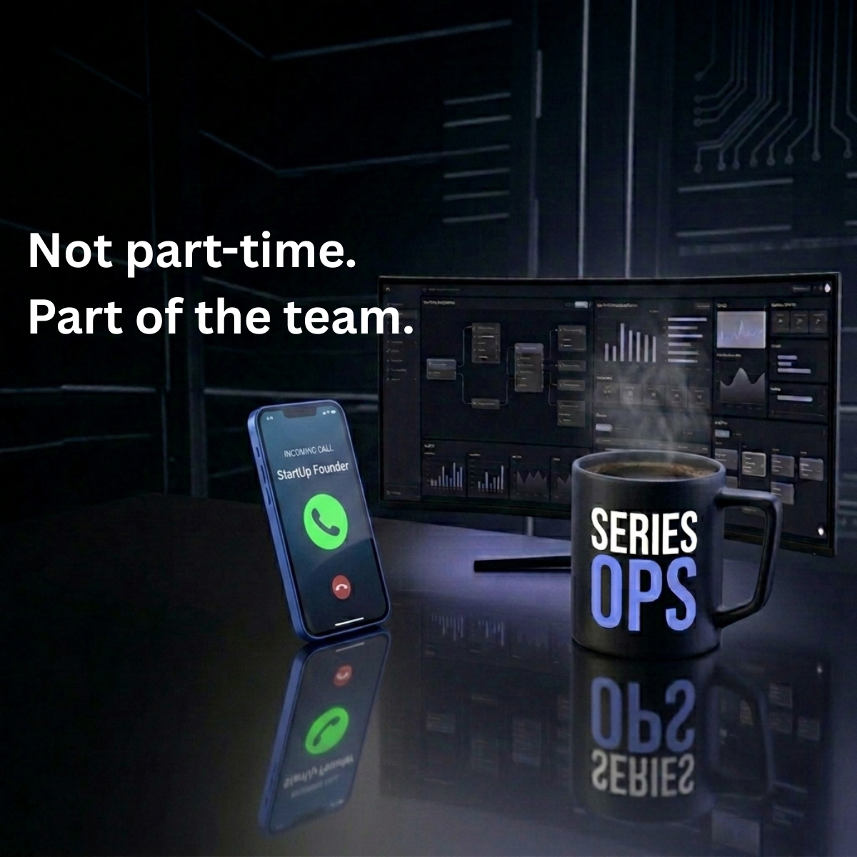 Not part-time. Part of the team.