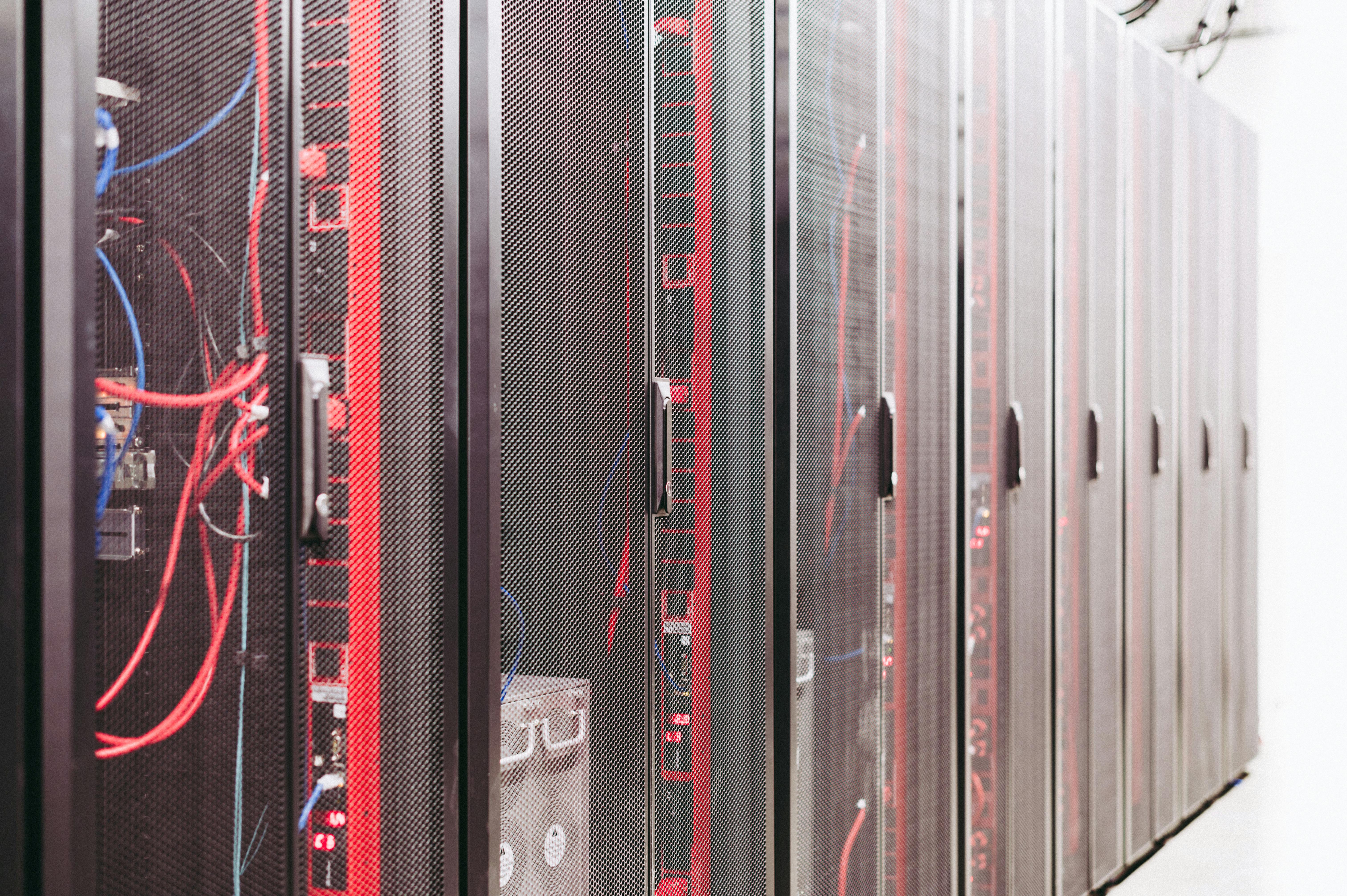 System with various wires managing access to centralized resource of server in data center