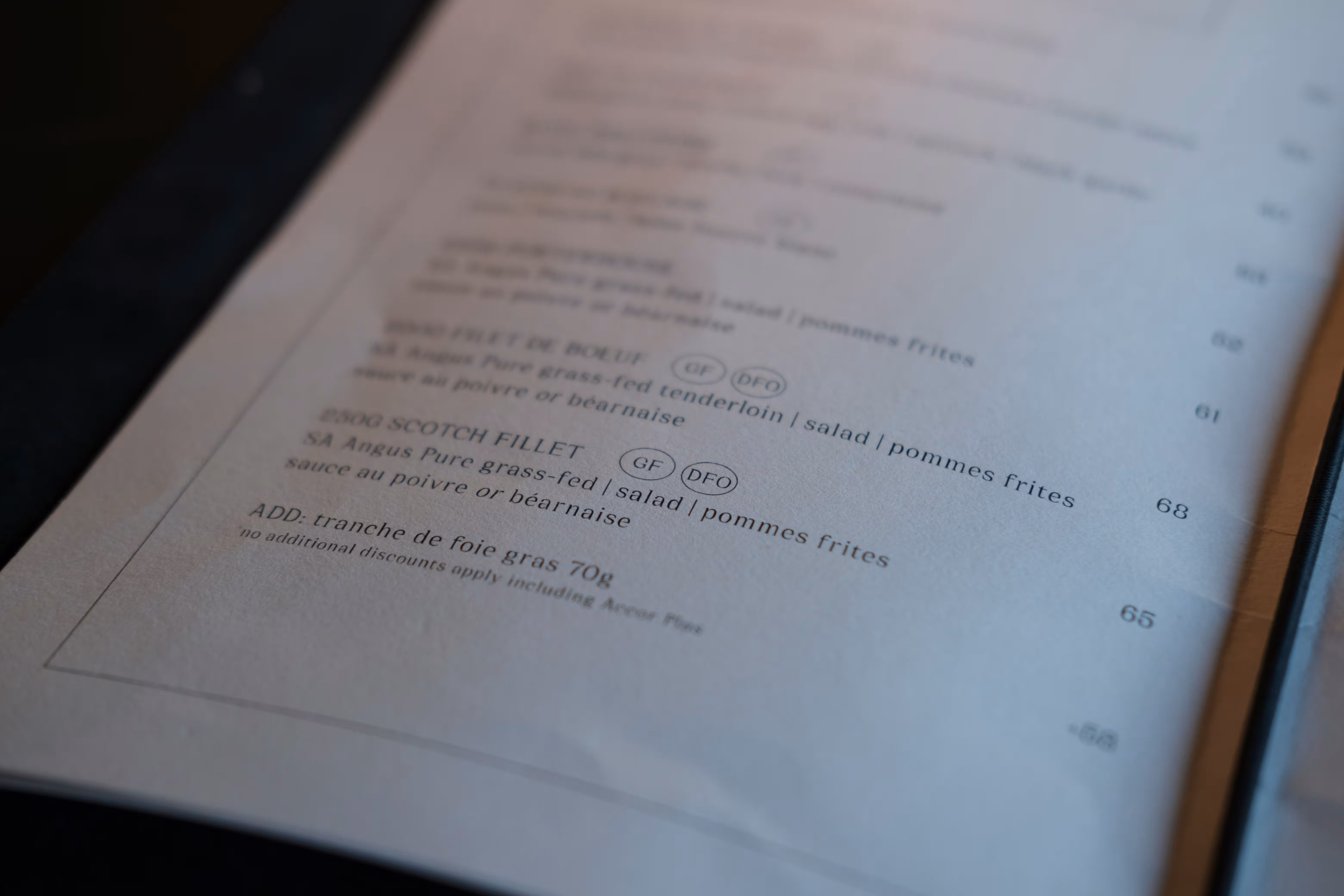 psychologie prix menu restaurant