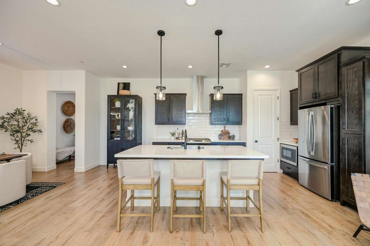 waterfall kitchen island