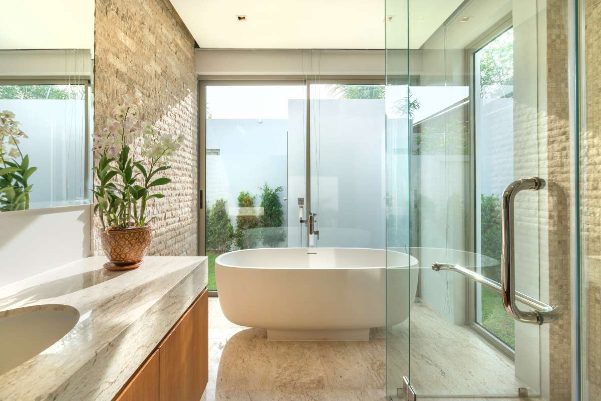 modern bathroom aesthetic