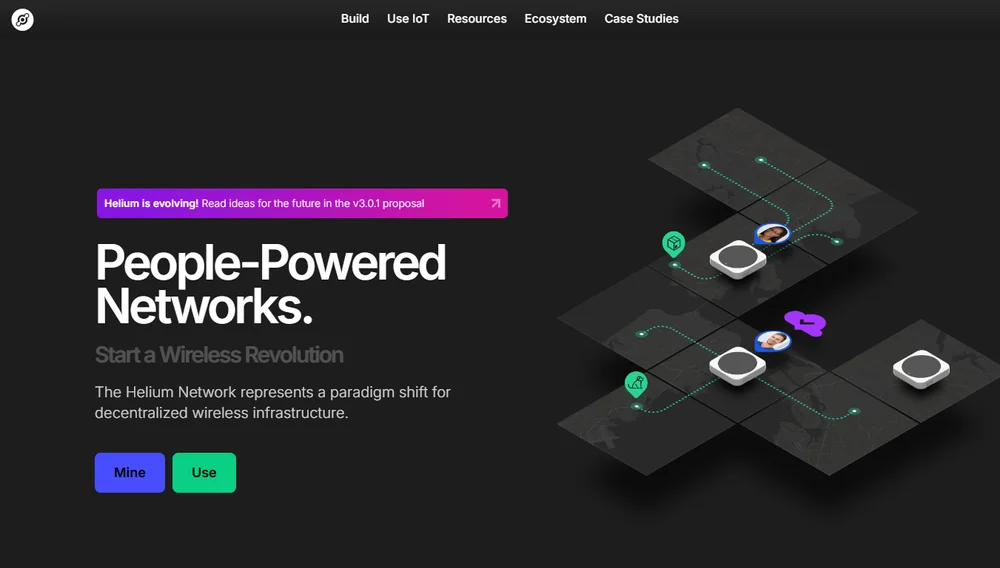 Site web cryptographique sur l'hélium