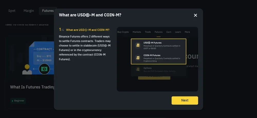 ما المقصود بـ USDⓈ-M و COIN على Binance Futures؟
