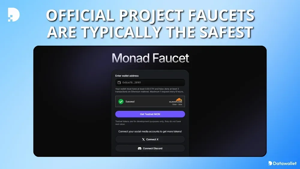 Official Project Faucets Are Typically The Safest