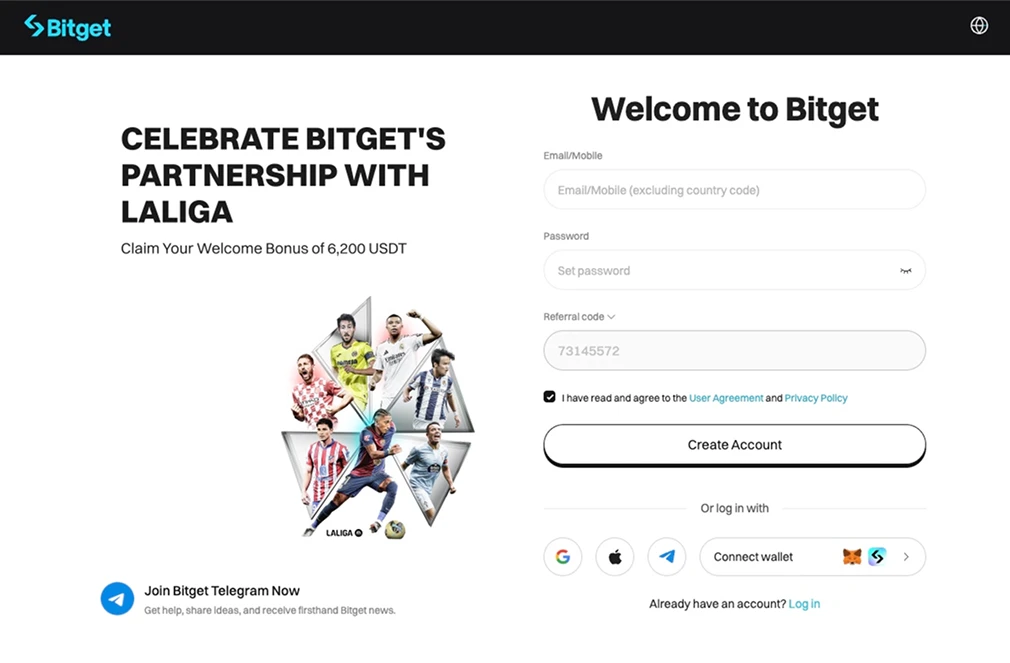 Come utilizzare un codice Bitget