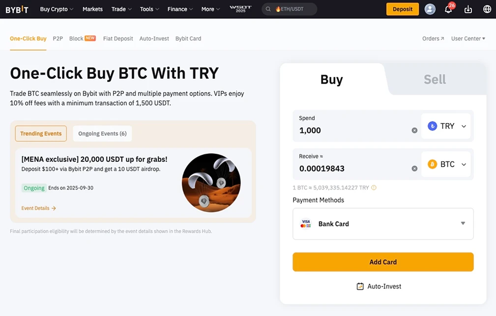 Achetez des cryptomonnaies avec Ziraat Bank.