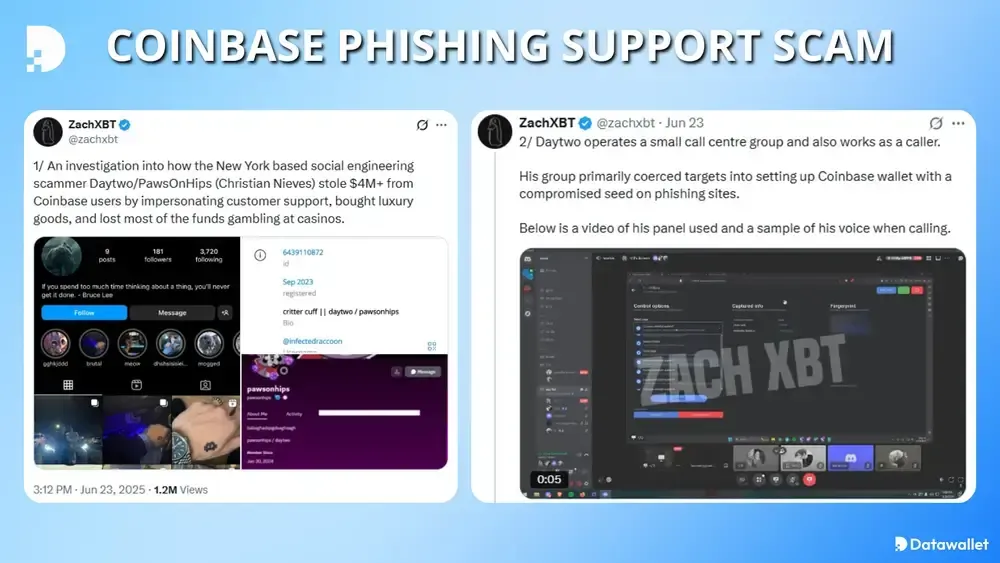Coinbase Phishing Support Scam