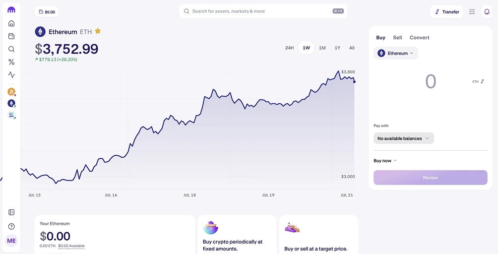 Acheter Bitcoin  des cryptomonnaies avec Vanguard