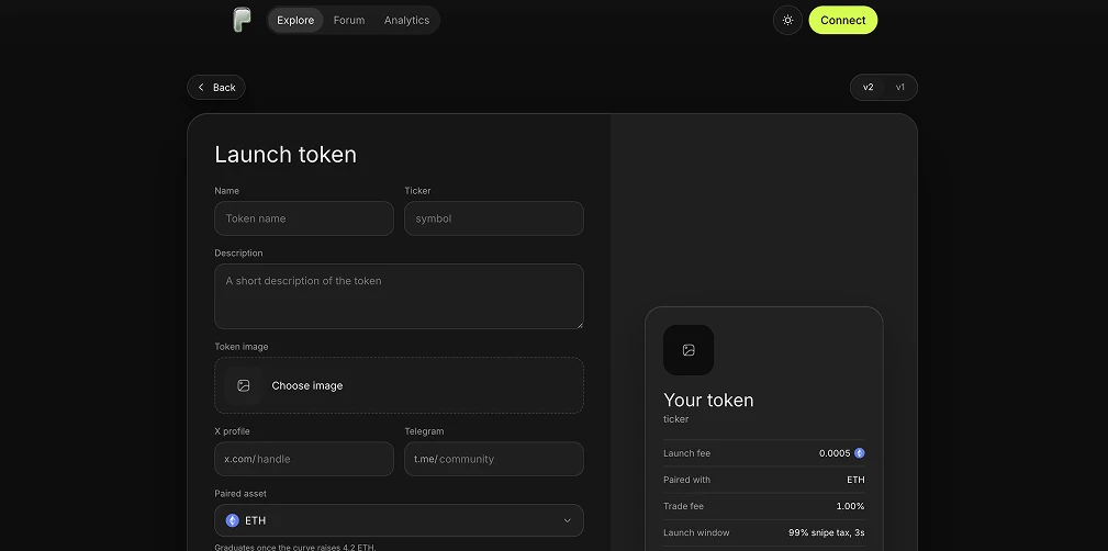 How to Launch or Trade a Token on Pons