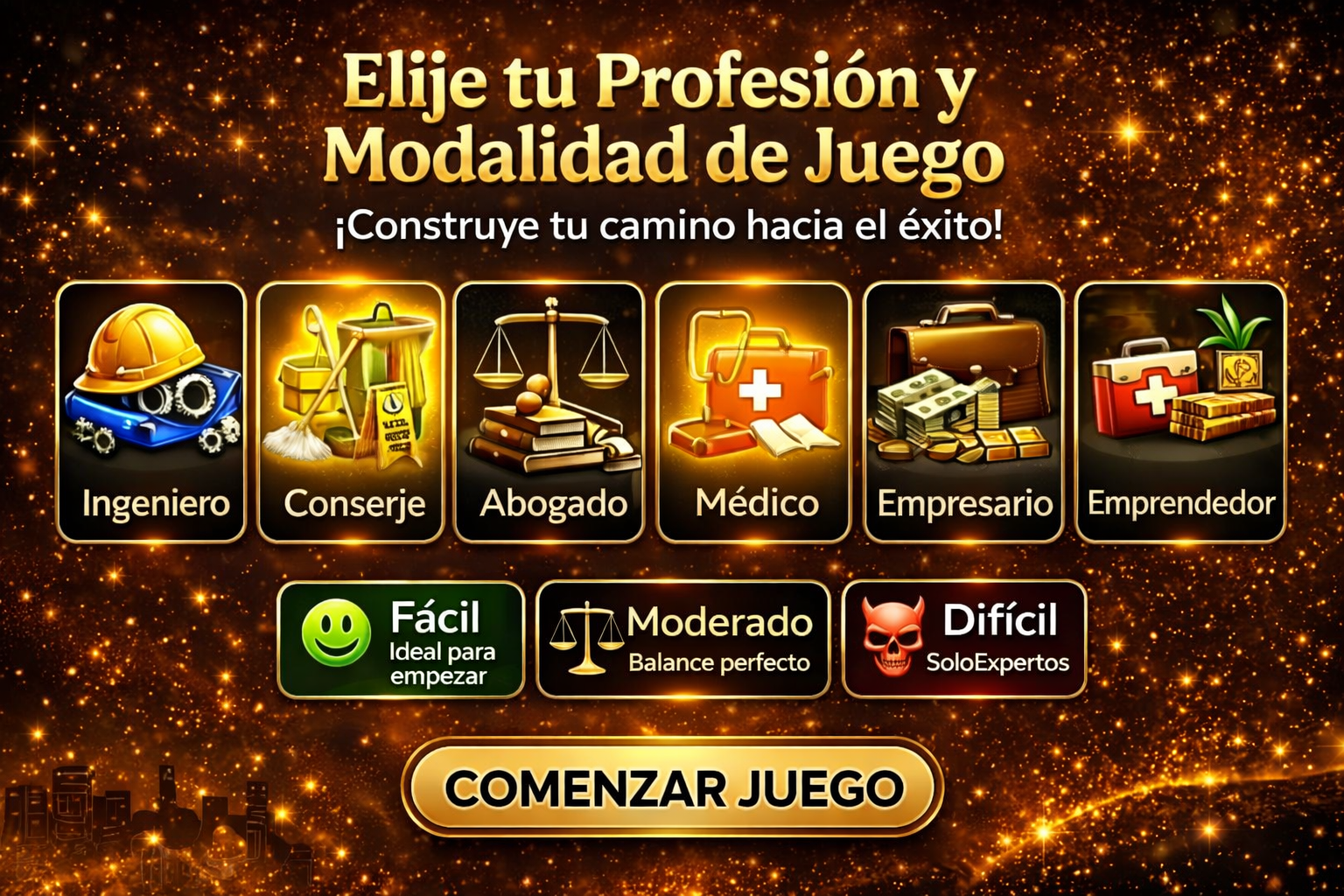 Flujo de selección de profesión en Xamox Flow