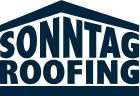 Sonntag Roofing logo with stylized roof shape above the company name.