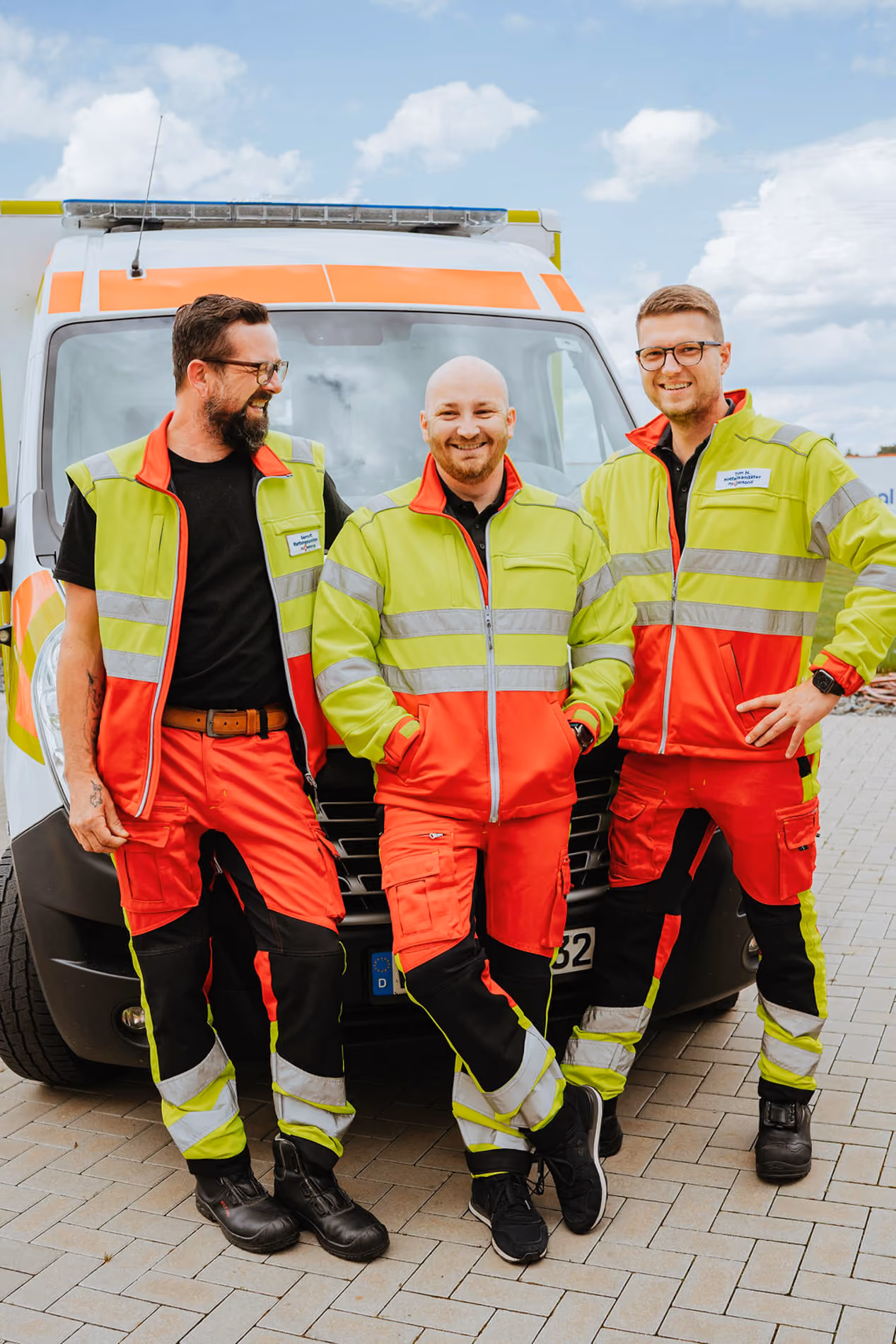 Rettungsdienst-Team für authentischen Social-Media-Content