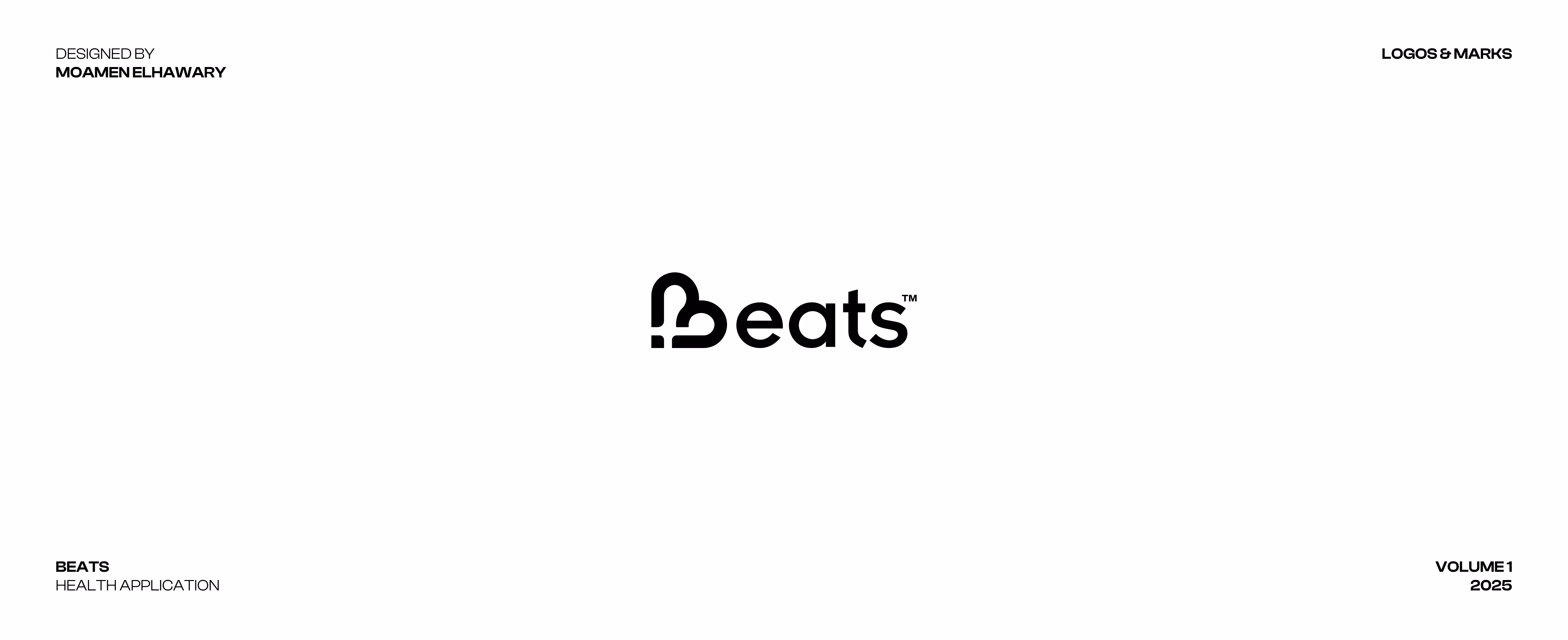 Black and white logo for Beats health application with stylized 'B' resembling a heart.