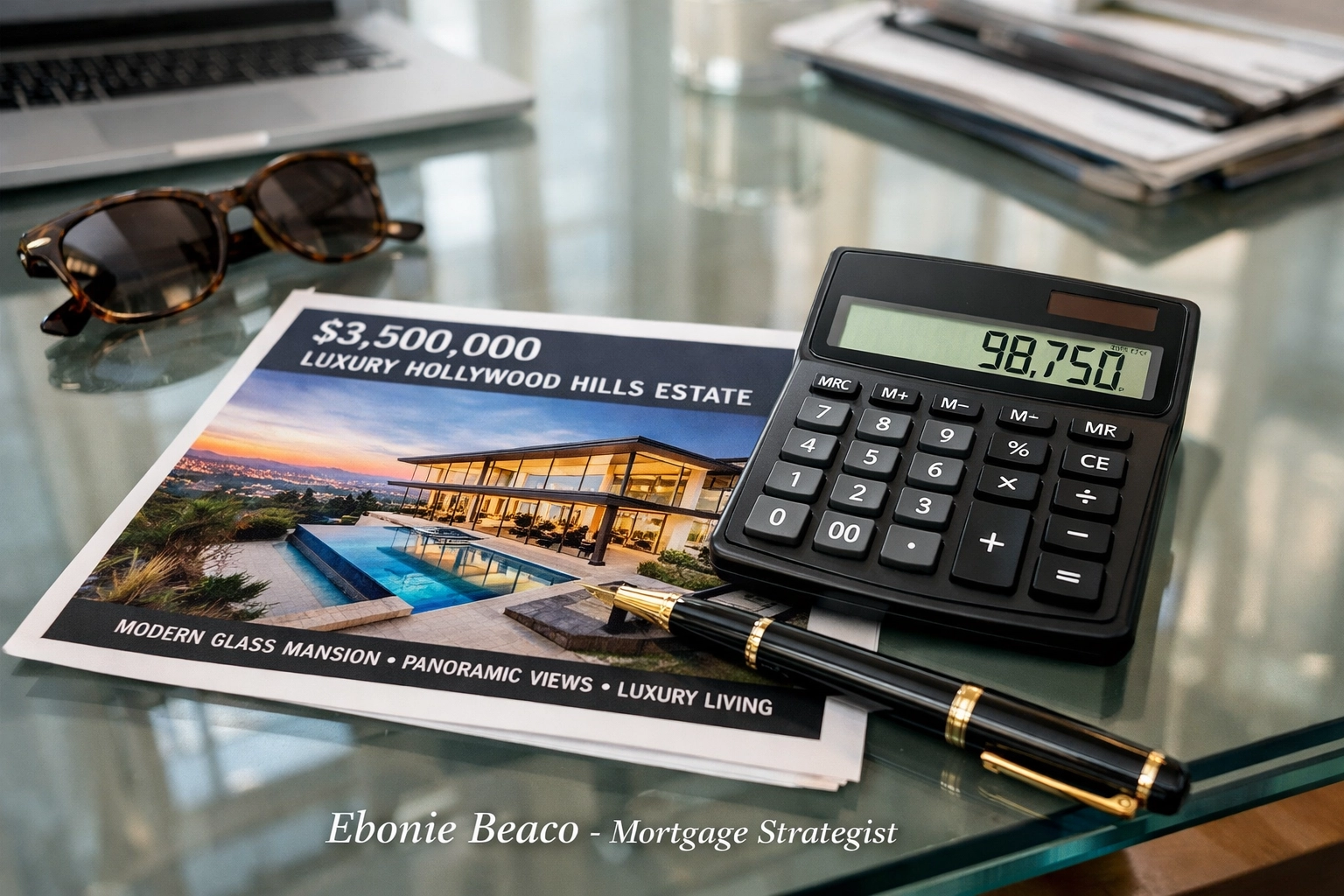 DSCR loan analysis for a luxury Beverly Hills investment property showing rental income calculations.