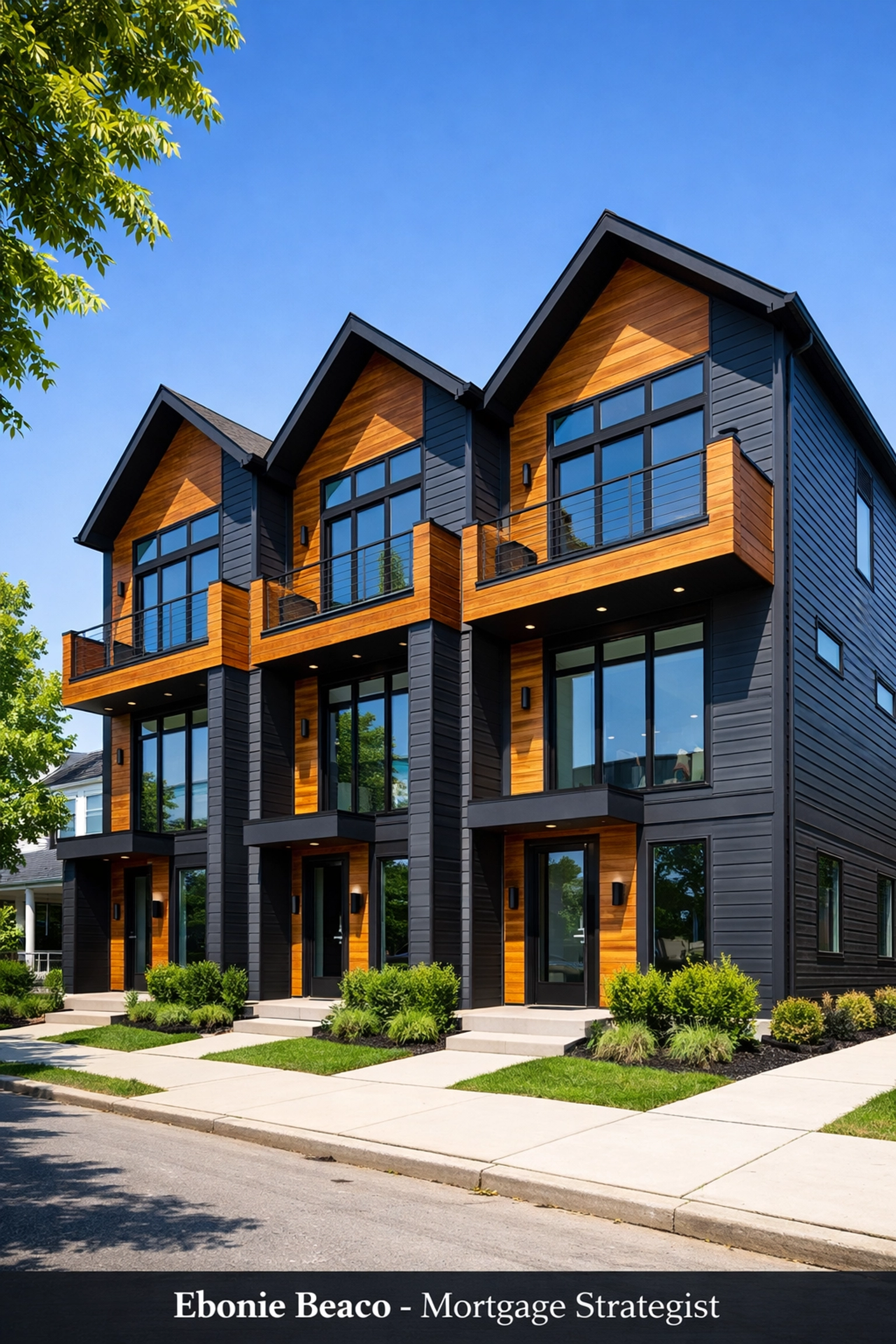 Modern high-end fourplex in Bates-Hendricks, a prime example of Indianapolis luxury multi-unit real estate.