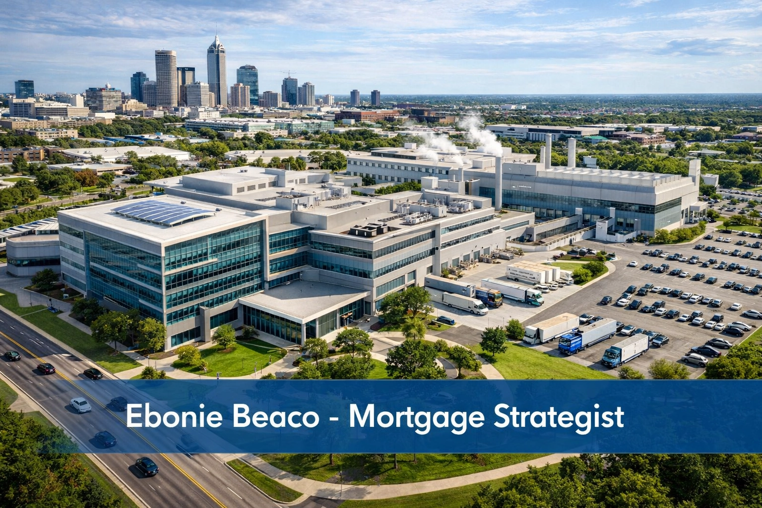 Modern medical research campus and life sciences facility for commercial real estate investment in Indianapolis, Indiana.