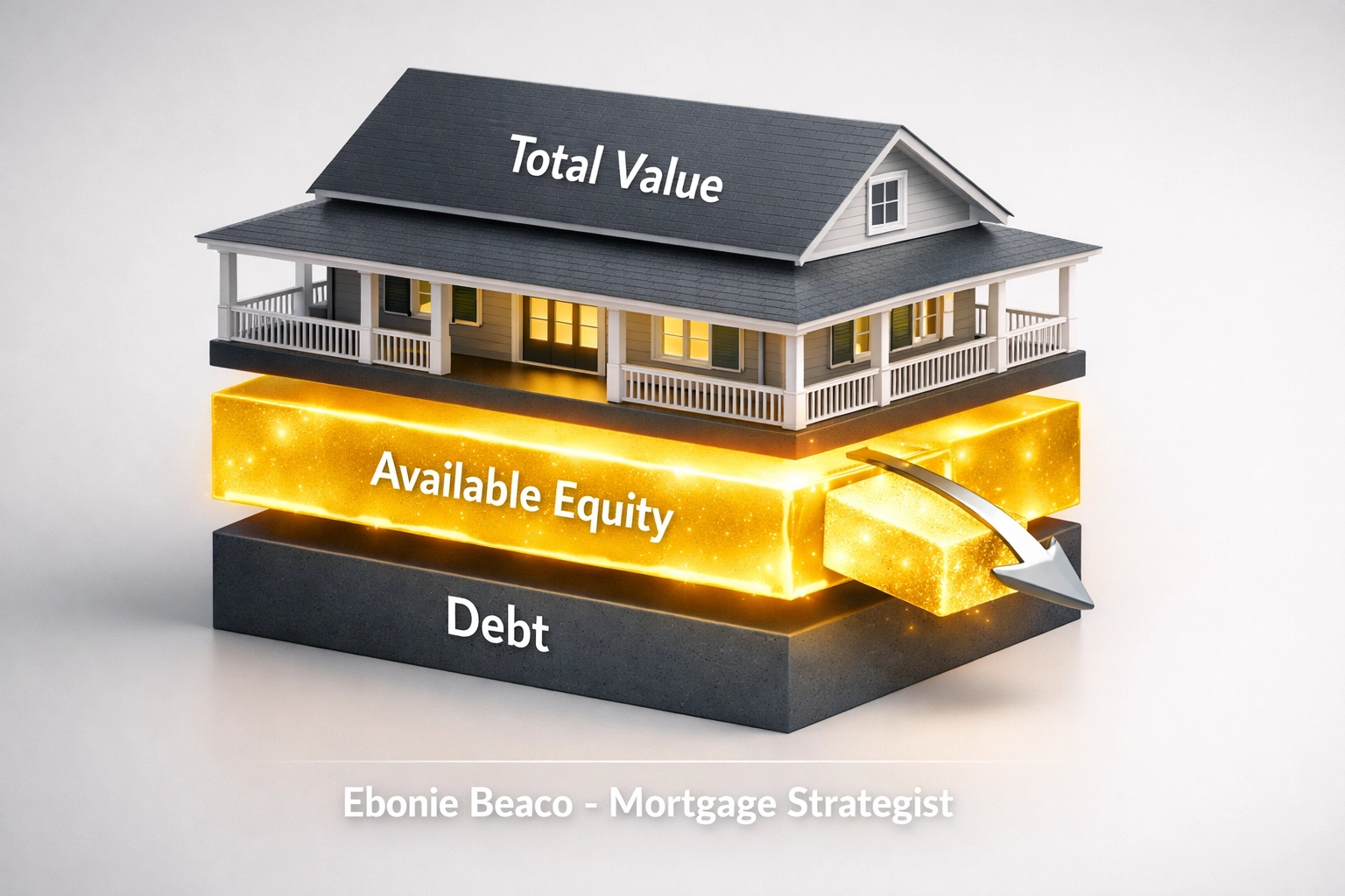 Home equity breakdown for an Alabama cash-out refinance mortgage strategy.