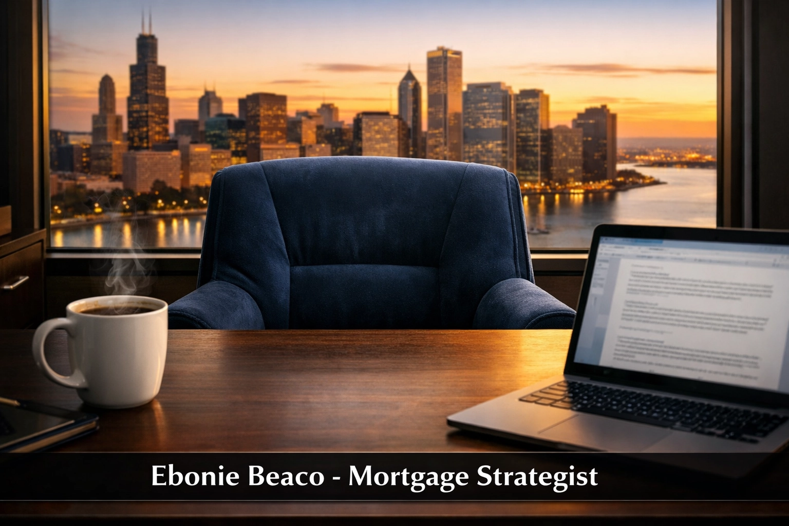 Professional office setting for a consultation with a mortgage strategist on real estate investment financing options.