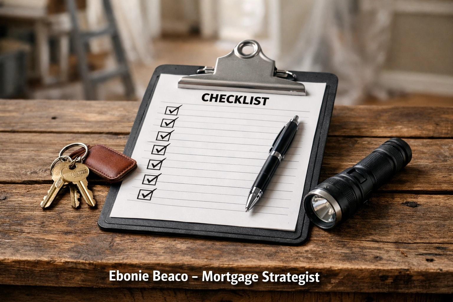 Due diligence checklist for real estate investors focusing on property inspections and title searches for pre-foreclosures.