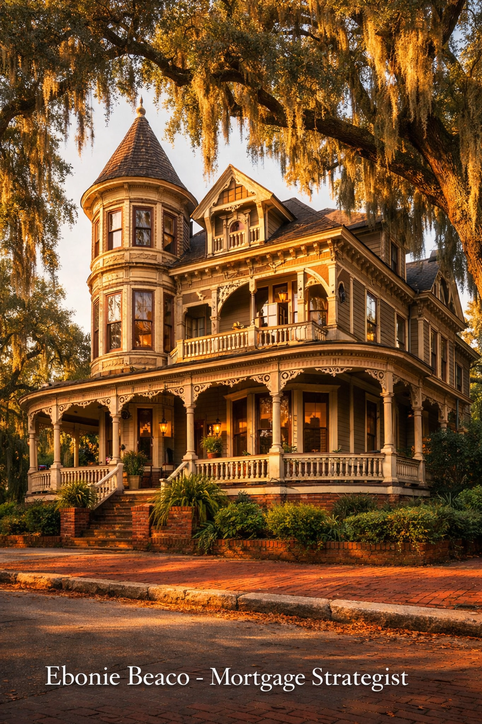 Historic Savannah Victorian house with Spanish moss, ideal for Georgia investment property loans and BRRRR deals.