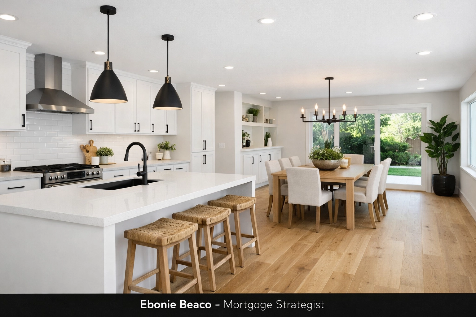 Stunning renovated kitchen in a Sacramento home showcasing the high-quality rehab phase of a BRRRR project.