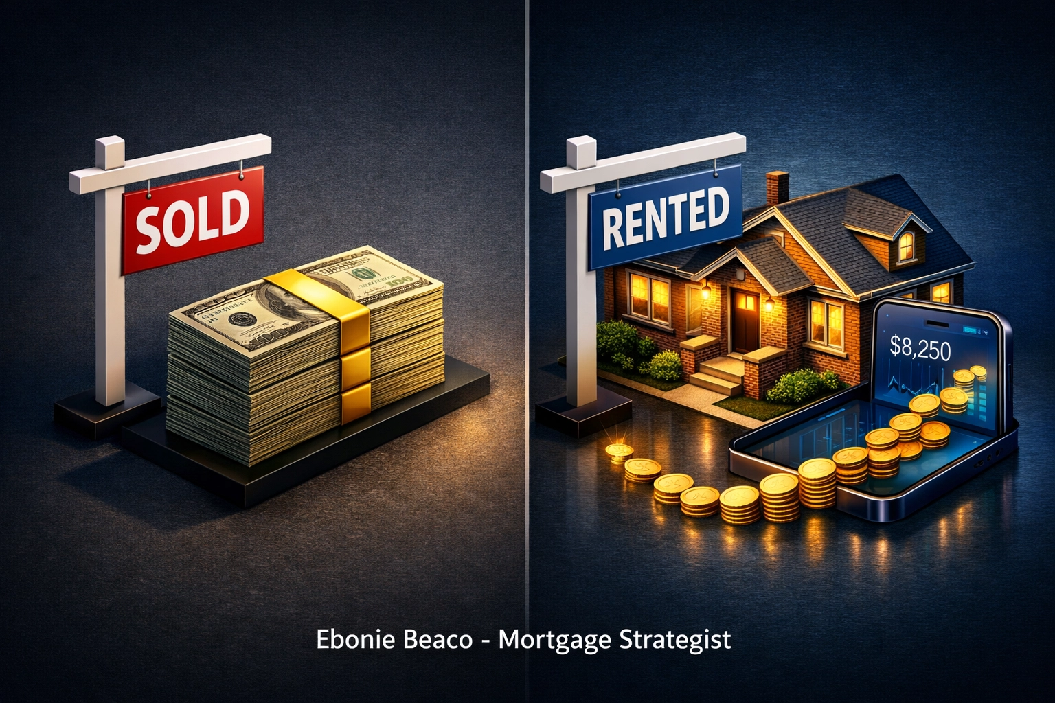Financial comparison of Detroit fix-and-flip profit vs long-term BRRRR rental cash flow and equity.
