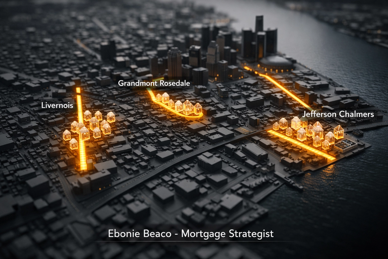 Detroit real estate map highlighting high-growth rental corridors and investment property demand.
