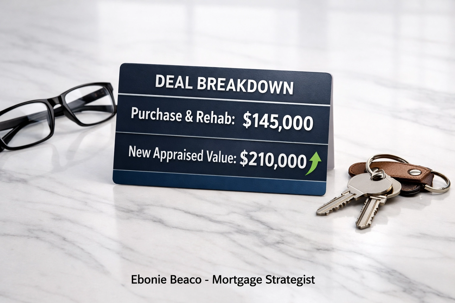 Financial breakdown of a Jacksonville BRRRR deal showing equity growth and cash-out refinance potential.