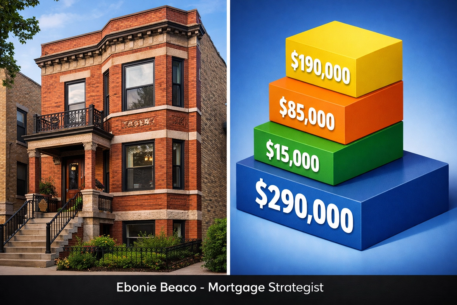 Financial breakdown of a Chicago red-brick two-flat rehab using the BRRRR method for rental property financing.