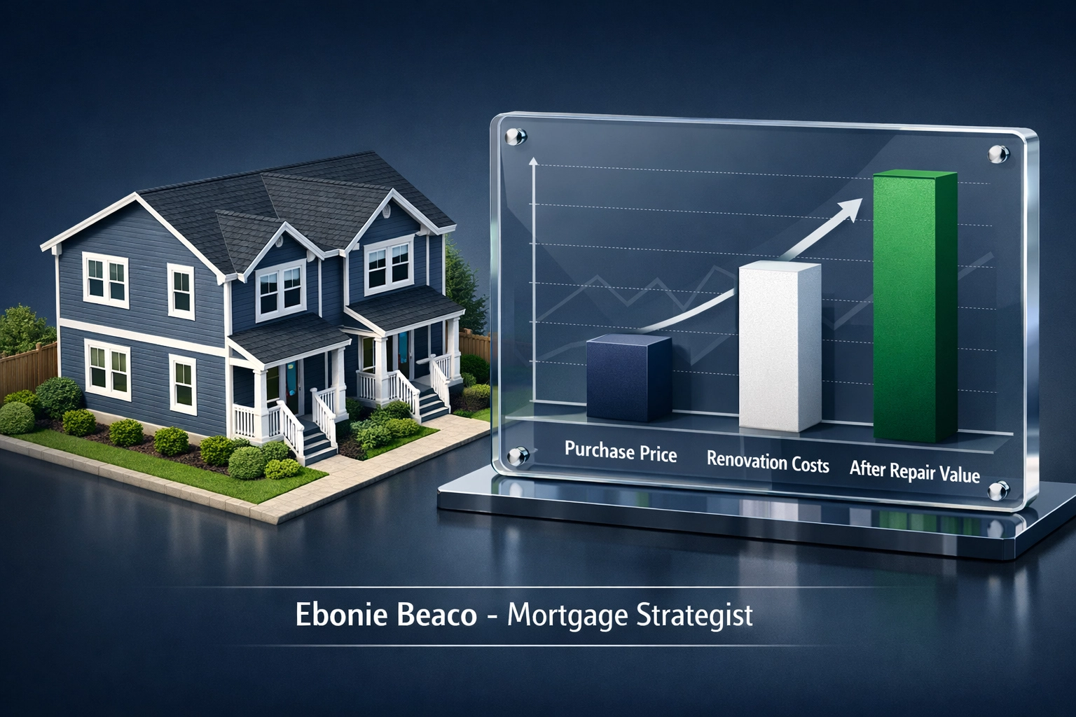 Financial chart of a Grand Rapids duplex showing the BRRRR strategy and forced property appreciation.