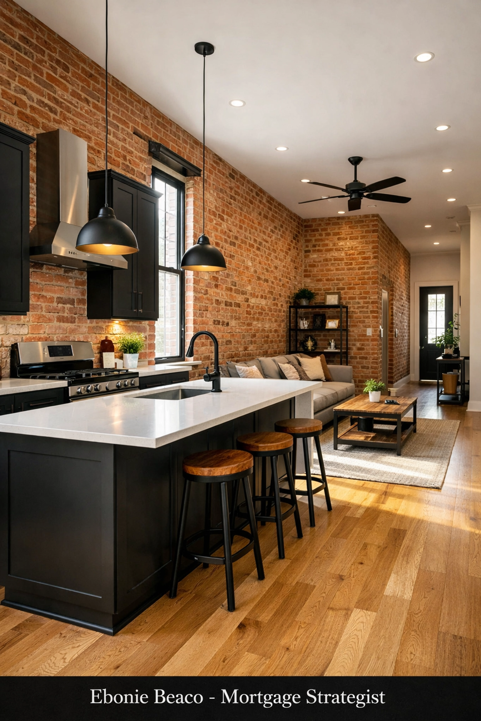 Renovated Louisville shotgun home kitchen showing a high-ROI BRRRR rental property transformation.
