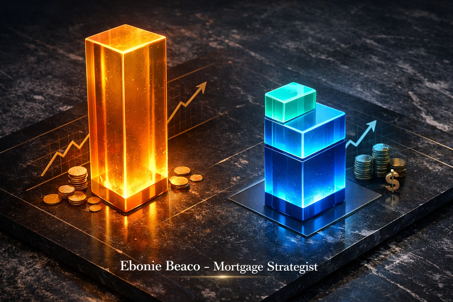 Comparison chart showing the cost savings of keeping a low-rate mortgage and adding a HELOC versus a full refinance.
