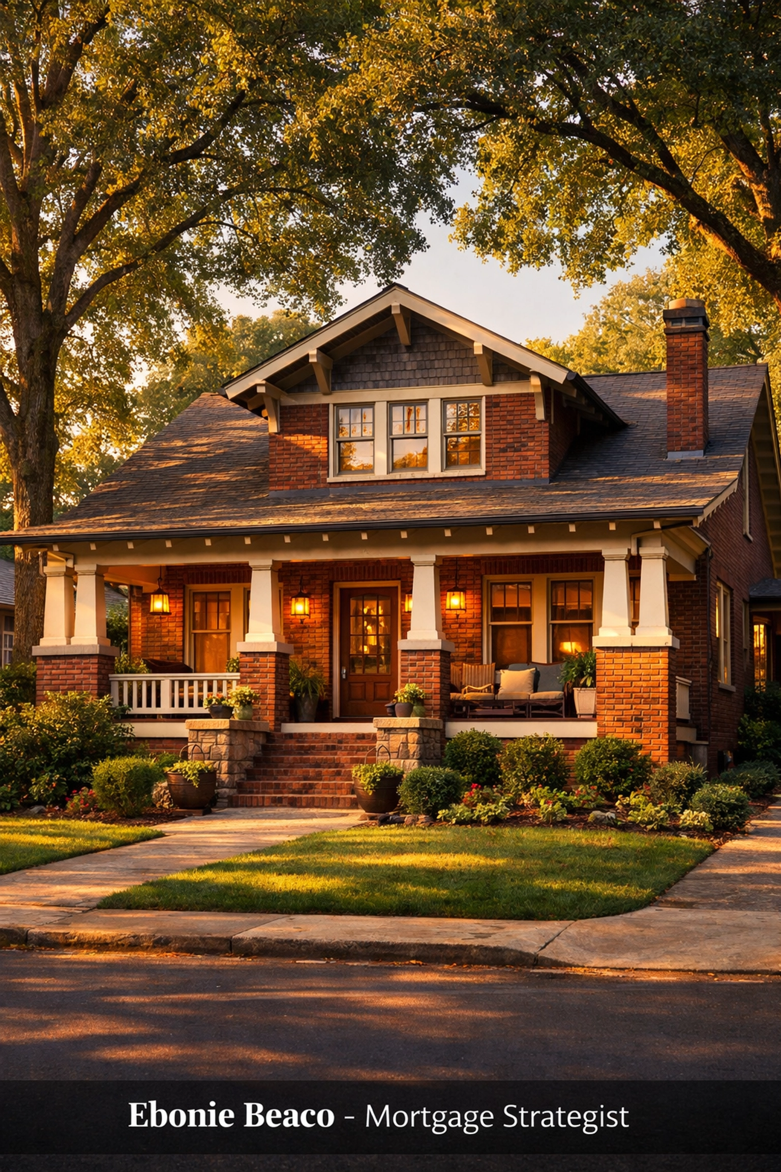 Brick Craftsman house in an Atlanta neighborhood representing a prime Georgia investment property.