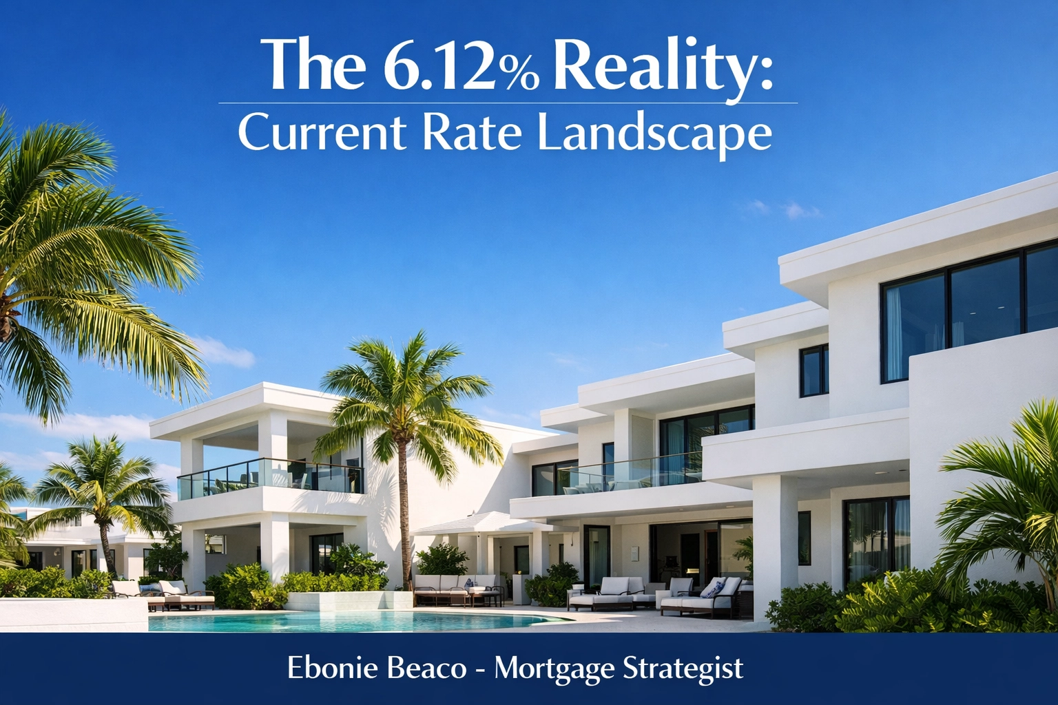 Modern Florida rental home representing DSCR property financing and current mortgage rates.