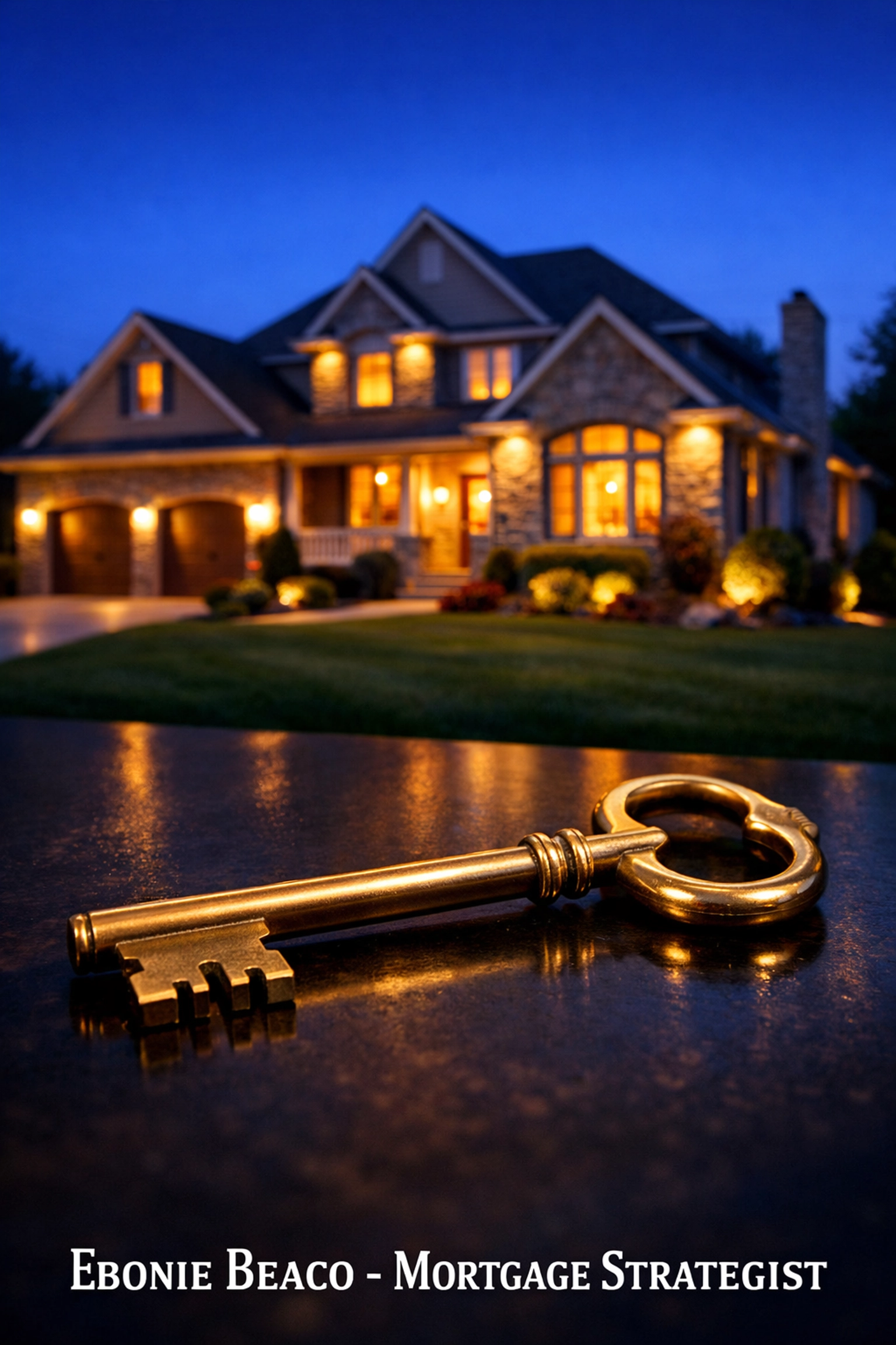 Brass key at a Missouri home representing unlocked home equity through a HELOC loan.