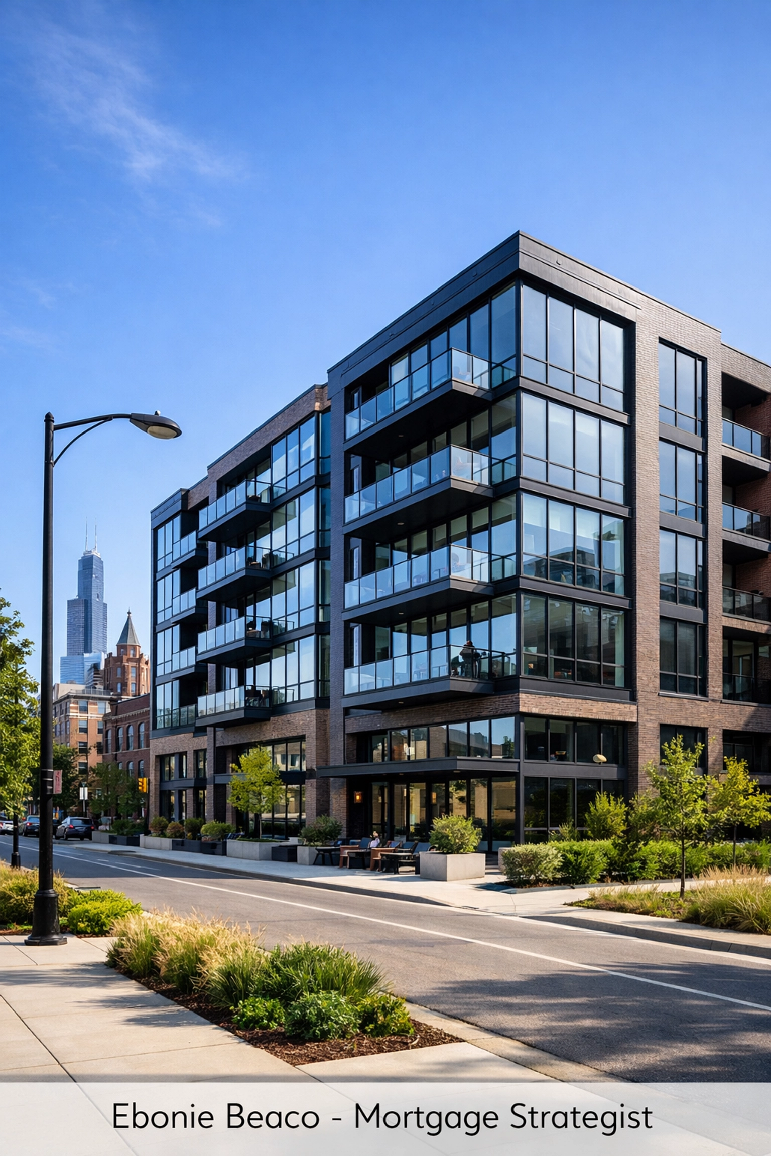 Modern multi-family apartment building in a high-growth urban market for real estate portfolio scaling.