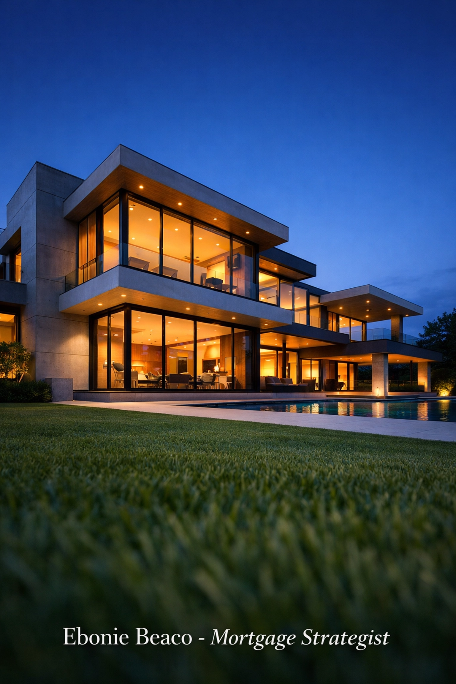 Modern luxury house at sunset representing a high-value real estate investing opportunity for cash buyers.