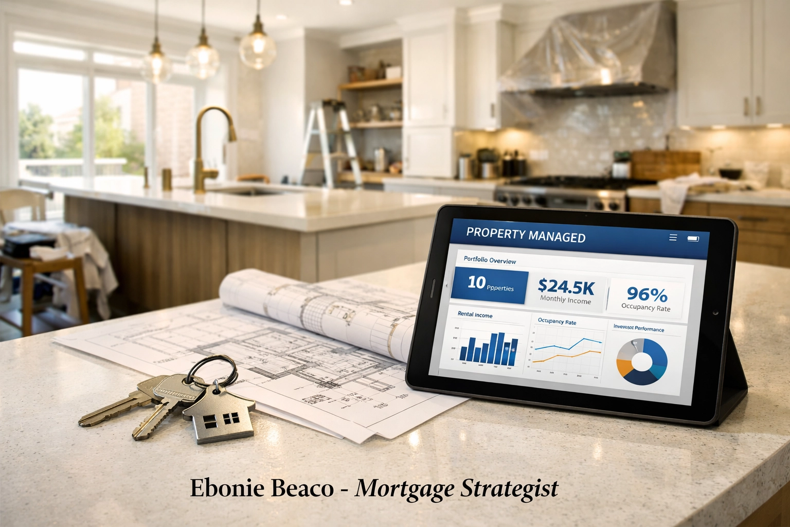 Modern kitchen renovation representing successful use of a home equity line of credit.