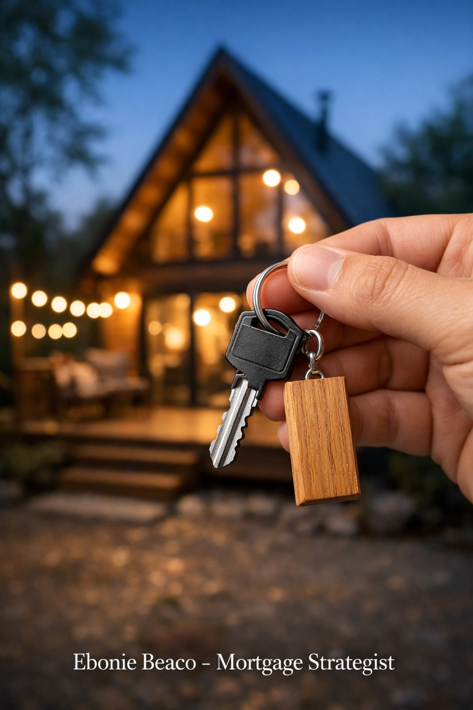 Investor holding keys to a successful short-term rental property financed with a DSCR loan.